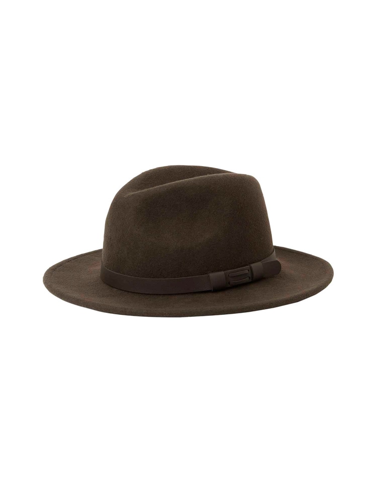 Skye Wool Hat Leather Brown, view: 1