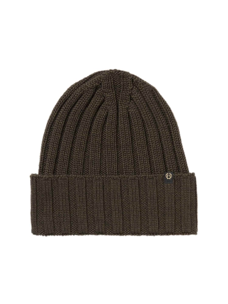 productImage: Point Wool Beanie Dark Brown