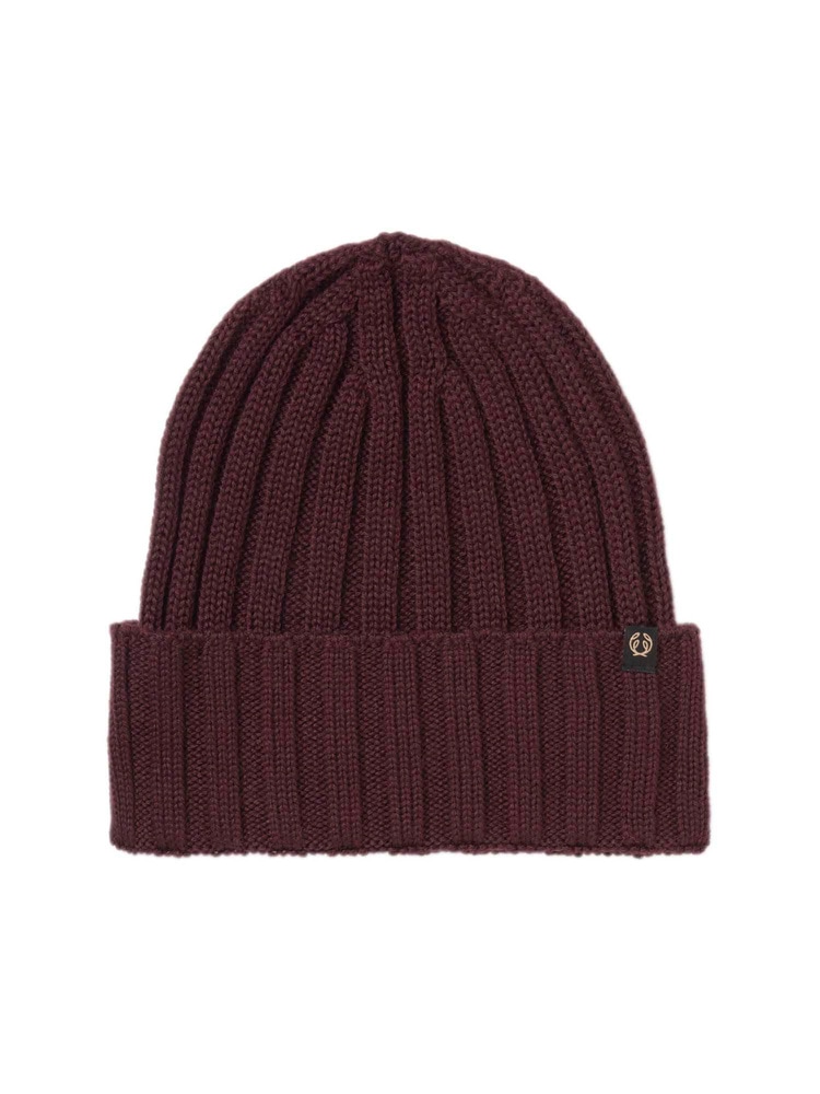 productImage: Point Wool Beanie Wine Red