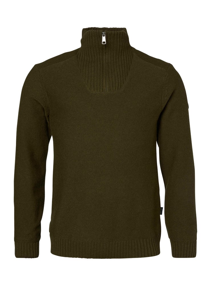 Loxley Windblocker Wool Pullover Men Forest Green, view: 1